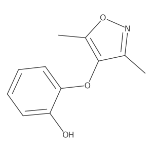 2-((3,5-Dimethylisoxazol-4-yl)oxy)phenol结构式