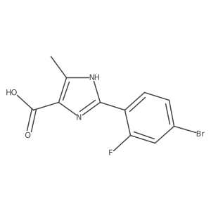 2-(4-bromo-2-fluorophenyl)-5-methyl-1H-imidazole-4-carboxylic acid Structure