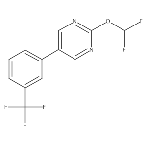 2-(Difluoromethoxy)-5-(3-(trifluoromethyl)phenyl)pyrimidine Structure