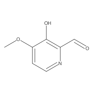 3-Hydroxy-4-methoxy-2-pyridinecarbaldehyde结构式