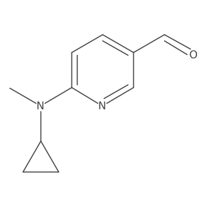 6-[Cyclopropyl(methyl)amino]pyridine-3-carbaldehyde Structure