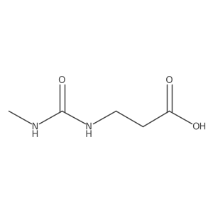 3-[(Methylcarbamoyl)amino]propanoic acid Structure