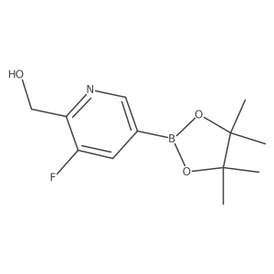 (3-Fluoro-5-(4,4,5,5-tetramethyl-1,3,2-dioxaborolan-2-yl)pyridin-2-yl)methanol Structure