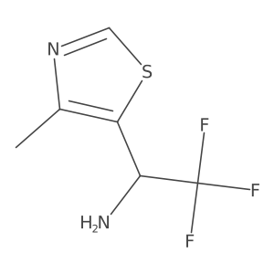 2,2,2-Trifluoro-1-(4-methyl-1,3-thiazol-5-yl)ethan-1-amine Structure