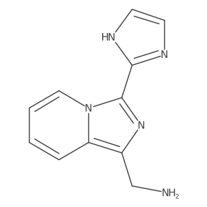 Imidazo[1,5-a]pyridine-1-methanamine, 3-(1H-imidazol-2-yl)- Structure