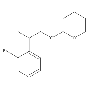 2-[2-(2-Bromophenyl)-propoxy]-tetrahydropyran结构式