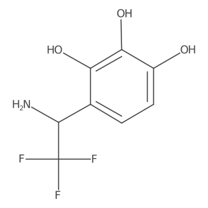 4-(1-Amino-2,2,2-trifluoroethyl)benzene-1,2,3-triol Structure