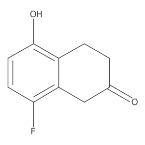 8-Fluoro-5-hydroxy-3,4-dihydronaphthalen-2(1H)-one结构式