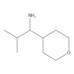 2-Methyl-1-(oxan-4-yl)propan-1-amine结构式