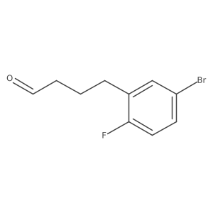 4-(5-Bromo-2-fluorophenyl)butanal结构式