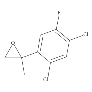 2-(2,4-Dichloro-5-fluorophenyl)-2-methyloxirane结构式