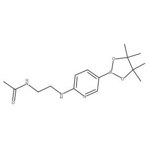 Acetamide, N-[2-[[5-(4,4,5,5-tetramethyl-1,3,2-dioxaborolan-2-yl)-2-pyridinyl]amino]ethyl]-结构式