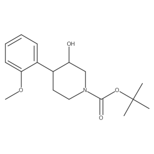 Tert-butyl 3-hydroxy-4-(2-methoxyphenyl)piperidine-1-carboxylate Structure