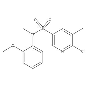 6-chloro-N-(2-methoxyphenyl)-N,5-dimethylpyridine-3-sulfonamide Structure