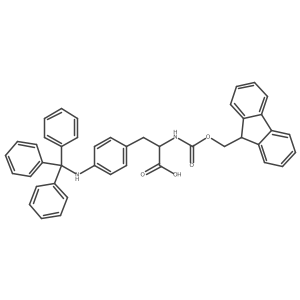 Fmoc-4-Aph(Trt)-OH结构式