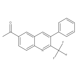 6-Acetyl-3-phenyl-2-(trifluoromethyl)quinoline Structure