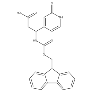 (3S)-3-({[(9H-fluoren-9-yl)methoxy]carbonyl}amino)-3-(2-hydroxypyridin-4-yl)propanoic acid Structure