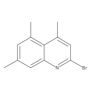2-Bromo-4,5,7-trimethylquinoline结构式