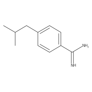 4-(2-Methylpropyl)benzene-1-carboximidamide结构式