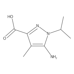 5-amino-4-methyl-1-(propan-2-yl)-1H-pyrazole-3-carboxylic acid Structure
