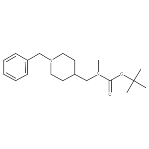 tert-Butyl ((1-benzylpiperidin-4-yl)methyl)(methyl)carbamate Structure