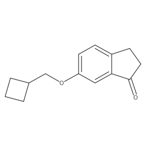 6-Cyclobutylmethoxy-indan-1-one结构式