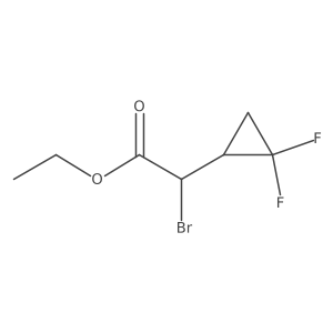 Ethyl 2-bromo-2-(2,2-difluorocyclopropyl)acetate Structure