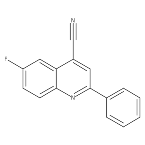 6-Fluoro-2-phenylquinoline-4-carbonitrile Structure