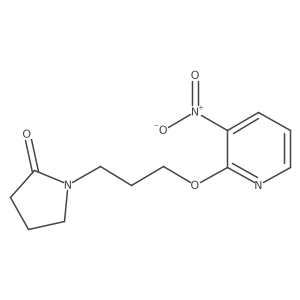 1-[3-(3-Nitropyridin-2-yl)oxypropyl]pyrrolidin-2-one Structure