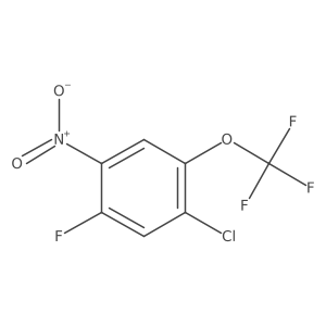 1-Chloro-5-fluoro-4-nitro-2-(trifluoromethoxy)benzene结构式