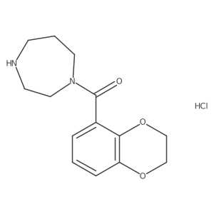 (1,4-Diazepan-1-yl)(2,3-dihydrobenzo[b][1,4]dioxin-5-yl)methanone hydrochloride Structure