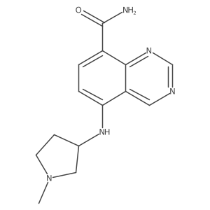 5-((1-Methylpyrrolidin-3-yl)amino)quinazoline-8-carboxamide结构式