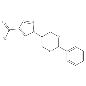 4-nitro-1-(2-phenyl-1,3-dioxan-5-yl)-1H-pyrazol Structure