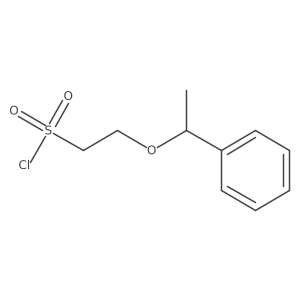 2-(1-Phenylethoxy)ethane-1-sulfonyl chloride Structure