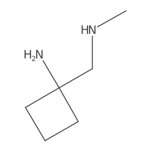 1-[(Methylamino)methyl]cyclobutan-1-amine Structure
