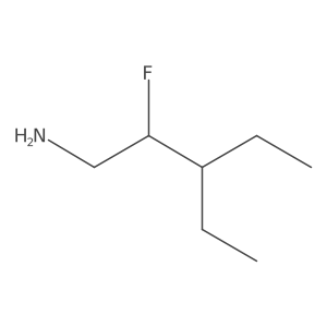 3-Ethyl-2-fluoropentan-1-amine结构式