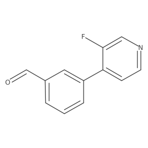 3-(3-Fluoropyridin-4-yl)benzaldehyde结构式