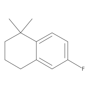 7-fluoro-4,4-dimethyl-2,3-dihydro-1H-naphthalene结构式