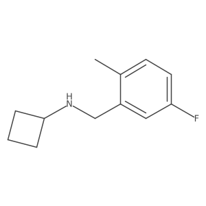 N-[(5-fluoro-2-methylphenyl)methyl]cyclobutanamine结构式