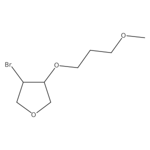 3-Bromo-4-(3-methoxypropoxy)oxolane Structure