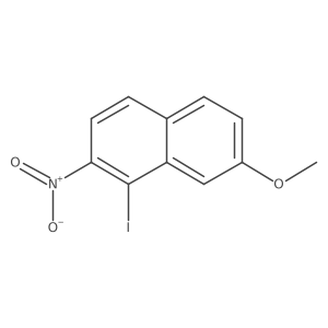 1-Iodo-7-methoxy-2-nitronaphthalene Structure