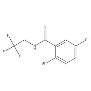2-Bromo-5-chloro-N-(2,2,2-trifluoroethyl)benzamide结构式