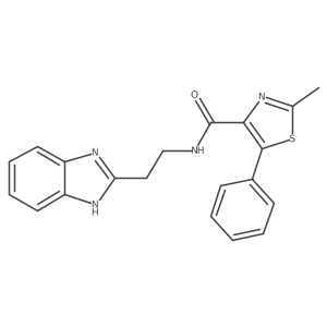 N-[2-(1H-benzimidazol-2-yl)ethyl]-2-methyl-5-phenyl-1,3-thiazole-4-carboxamide Structure