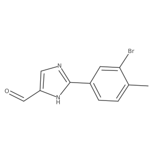 2-(3-Bromo-4-methylphenyl)-1H-imidazole-5-carbaldehyde Structure
