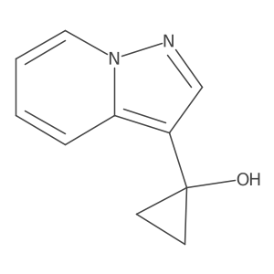1-{Pyrazolo[1,5-a]pyridin-3-yl}cyclopropan-1-ol结构式