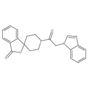 1'-(2-(1H-benzo[d]imidazol-1-yl)acetyl)-3H-spiro[isobenzofuran-1,4'-piperidin]-3-one Structure