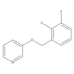 3-[(2,3-Difluorophenyl)methoxy]pyridine Structure