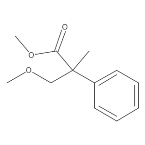 3-Methoxy-2-methyl-2-phenyl-propionic acid methyl ester Structure