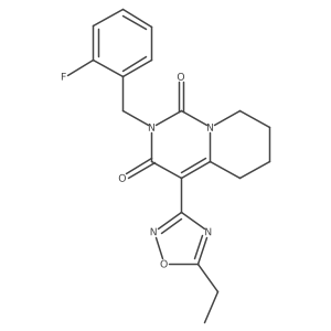 4-(5-ethyl-1,2,4-oxadiazol-3-yl)-2-(2-fluorobenzyl)-5,6,7,8-tetrahydro-1H-pyrido[1,2-c]pyrimidine-1,3(2H)-dione Structure