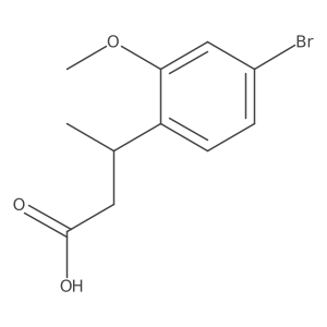 3-(4-Bromo-2-methoxyphenyl)butanoic acid结构式